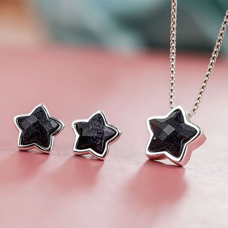 Набор ювелирных изделий SA SILVERAGE из стерлингового серебра 925 пробы серьги пусеты