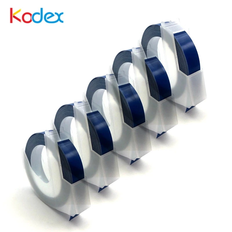 Ленты для тиснения Kodex 5 шт. 9 мм ленты 3D пластиком с лейблом строительная лента