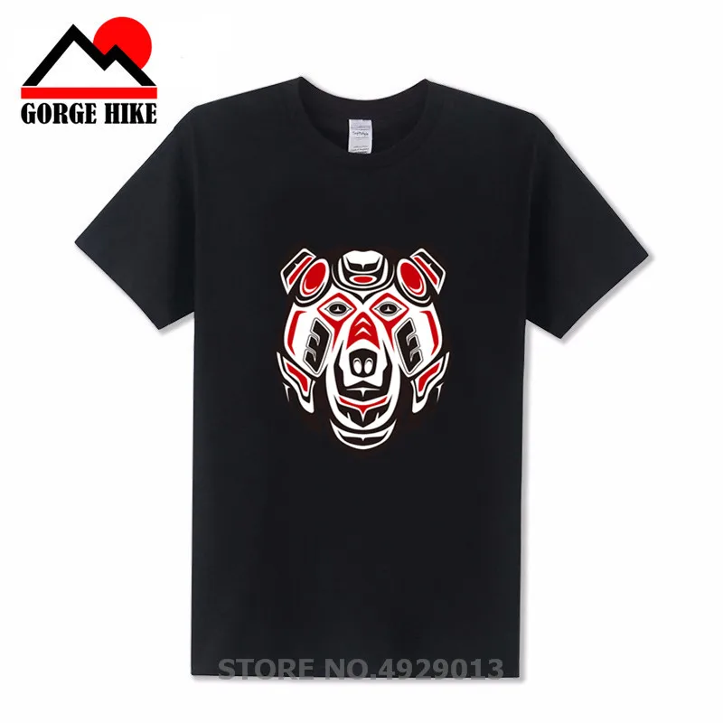 Мужская футболка смешного стиля с принтом в виде животных Haida Spirit haida Crab