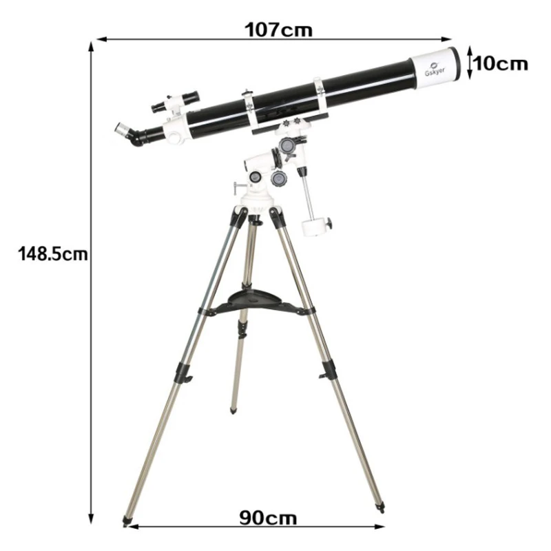 Gskyer EQ 80900 телескоп немецкая технология Starwatcher Рефракторы Сатурн кольцо Юпитер Луна область астрономический телеск