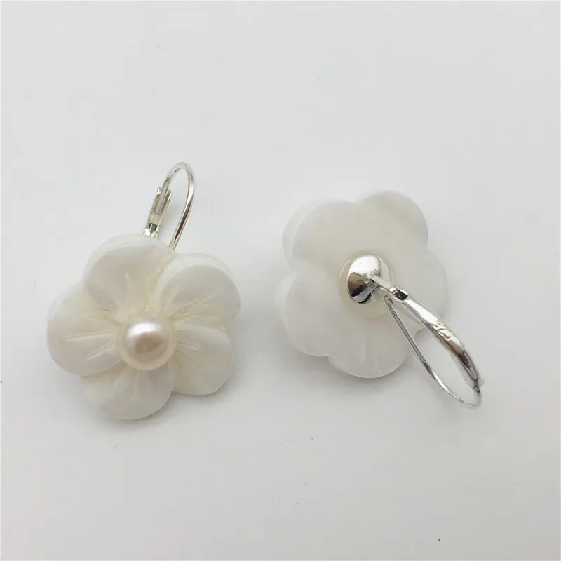 Новинка ручная работа настоящая белая ракушка тибетский серебряный цветок