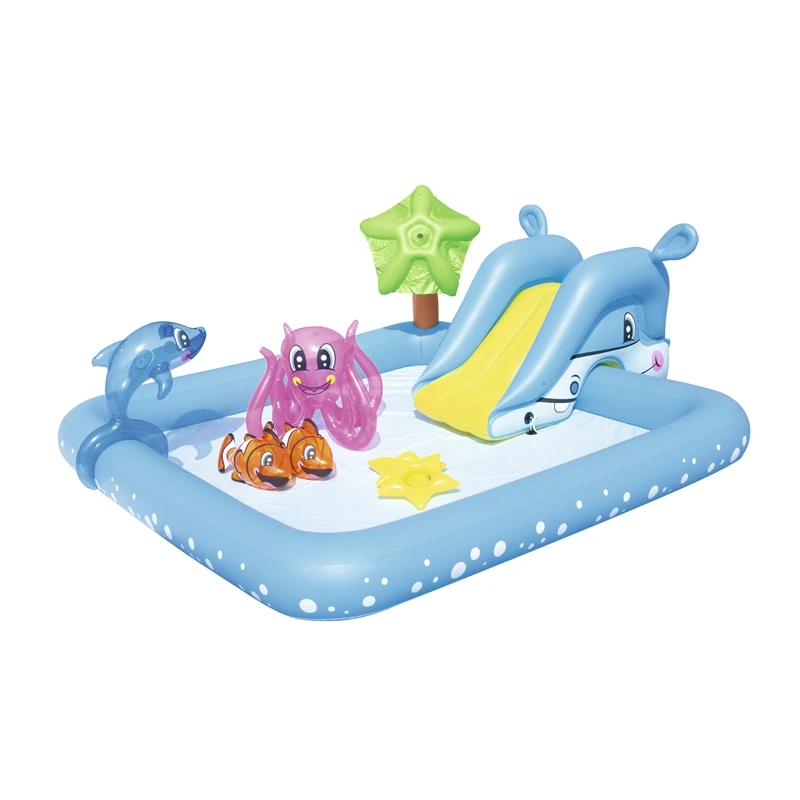 Надувной фантастический аквариум 240 см бассейн для плавания детей летняя игра