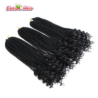 eunice hair curly senegalese twist hair crochet braids 16inch synthetic senegalse curly end pre curled crochet hair extensions