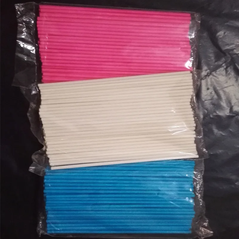 100 шт. палочки для леденцов 15 см Бумажные пирожных конфет шоколадный сахар