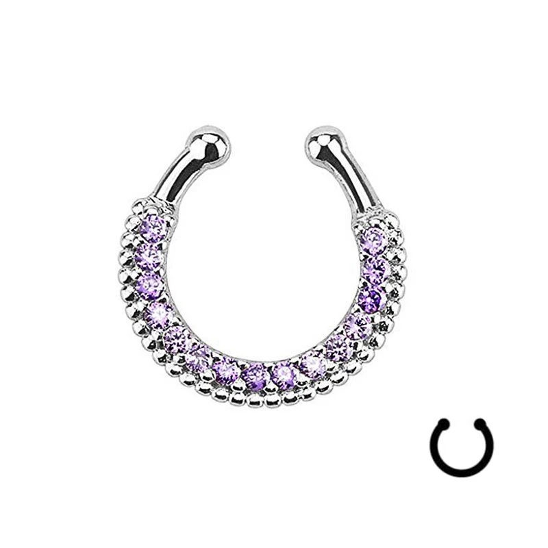 Кольцо для носа кольцо тела вешалка u образная клипса поддельная перегородка