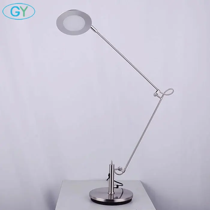 Metal folding long arm 6W LED table lamp modern creative art design led desk lamp for office hotel working desk lighting - Body Color: Silver