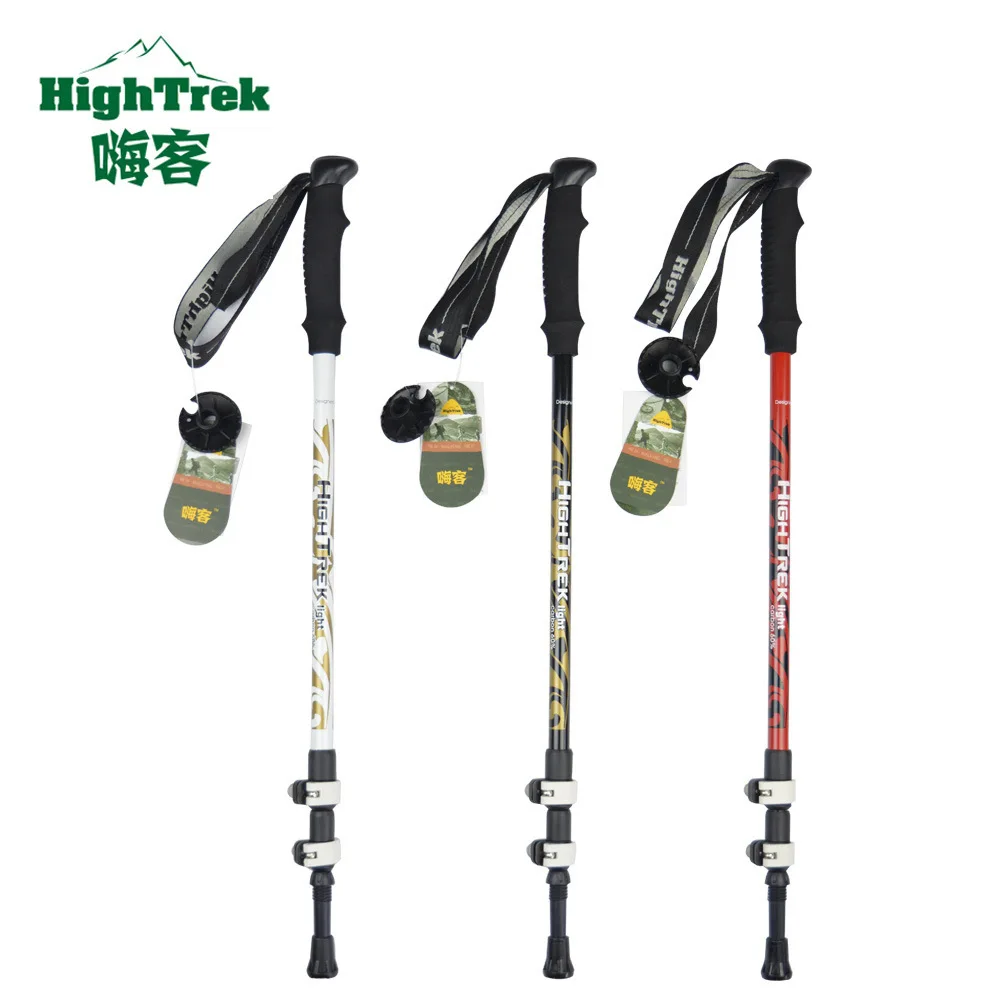 Outdoor Climbing Carbon Fiber Mountaineering Adjustable Lever Lock Lightweight Trekking Hiking Pole Walking Senderismo Stick | Спорт и