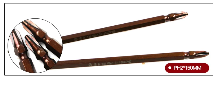 LAOA S2 электрическая отвертка из легированной стали 65 мм 100 мм 150 мм 200 мм 250 мм Phillips PH2 двойные отвертки