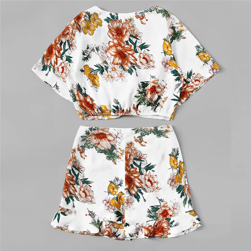 Новый Модный женский комплект из 2 предметов сексуальный богемный стиль