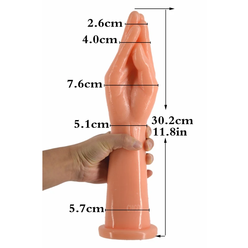 Огромный ручной фаллоимитатор CHGD22 из безопасного ПВХ пластика огромный