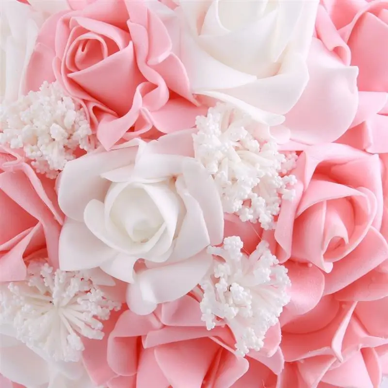 Artificial Flowers Rose Bouquet For Wedding Decoration Home Decor Lace Hydrangeas Bride Holding Flower L904 New | Дом и сад