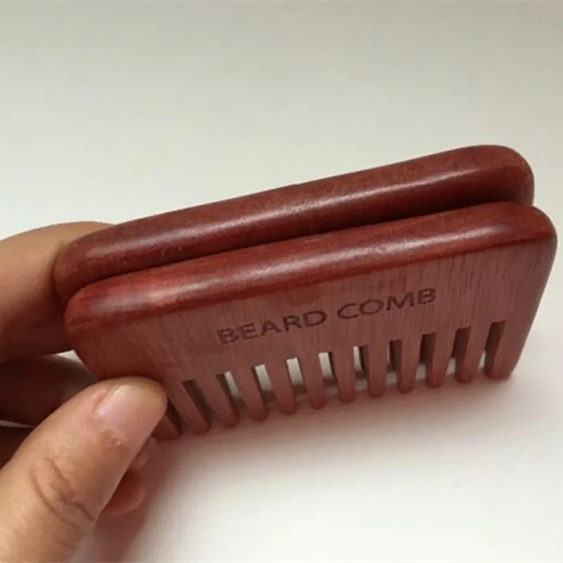 Деревянные гребни с широкими зубцами прямой Карманный деревянный гребень