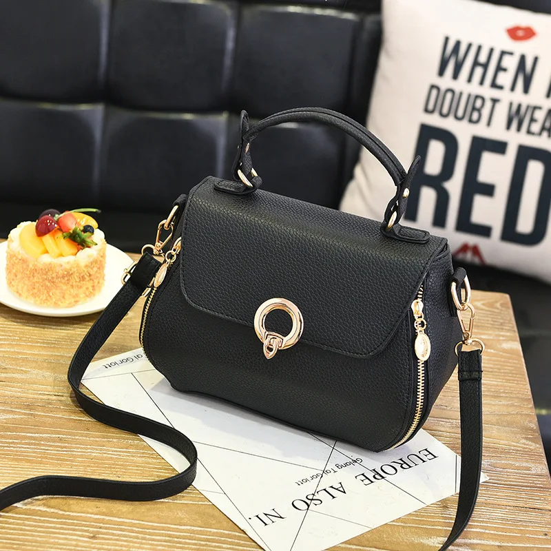 Women Bags Fashion Vintage Designer Messenger PU Leather Handbag High quality Casual Shoulder Top- Handle Totes Korean style | Багаж и