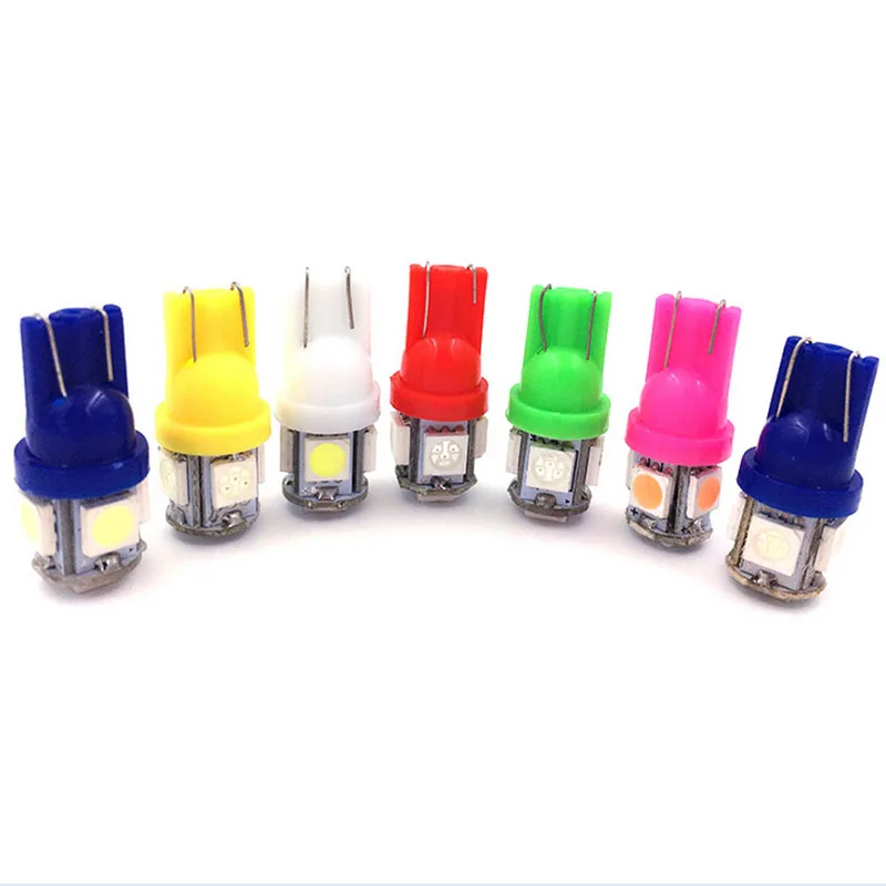 1 шт. T10 LED W5W 5050 5SMD 192 168 194 белые светодиодные автомобильные клиновая лампа света