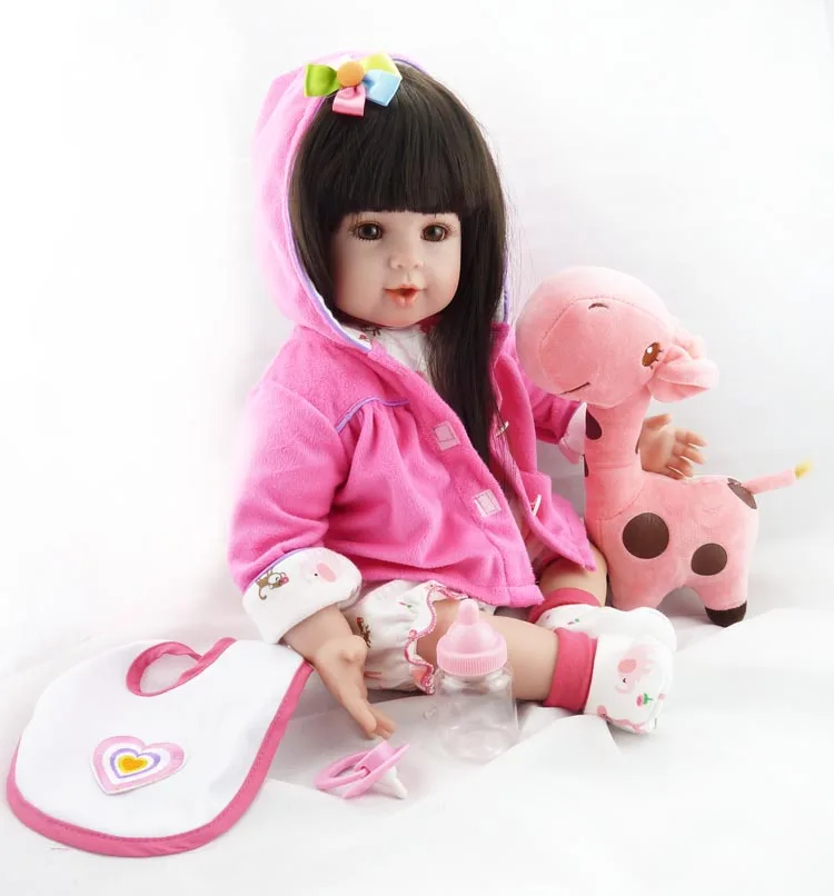 

50cm bebe reborn Cloth body silicone reborn doll Bonecas Baby Reborn realistic magnetic pacifierfor girl Birthday Gifts