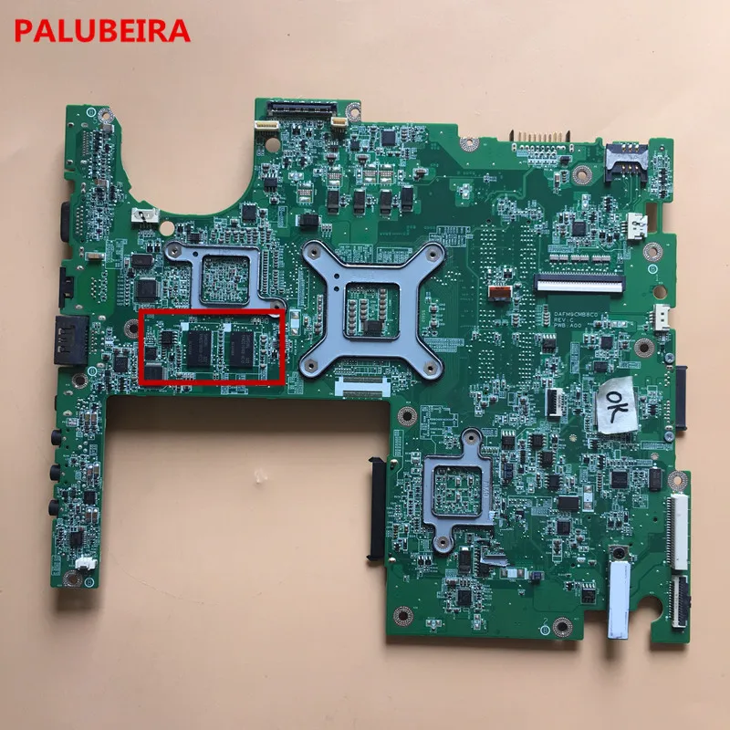 PALUBEIRA CGY2Y 0CGY2Y CN-0CGY2Y для Dell для студии 1558 материнская плата ноутбука DA0FM9MB8D1 DDR3 протестирована