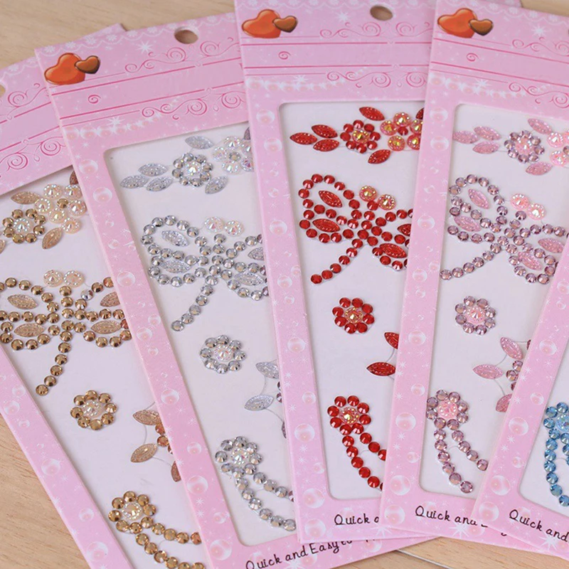 1 шт Случайные Кристальные наклейки алмазные драгоценные камни Наклейка