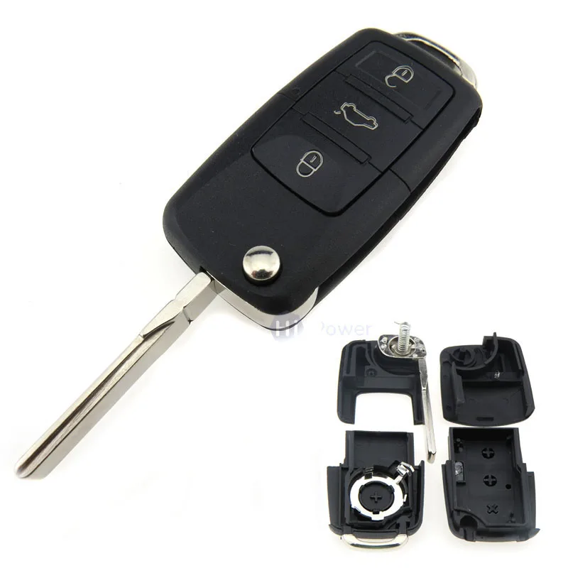 3 кнопки дистанционного ключа автомобиля оболочки чехол для Volkswagen polo Passat 2002 2005 B5