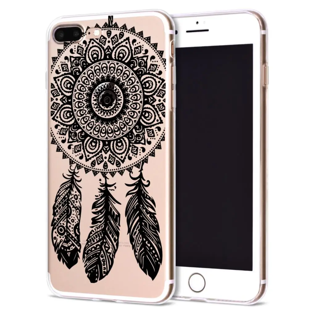 Цветочный чехол с кружевной мандалой для Coque iPhone 11 Pro XS Max XR Мягкий ТПУ силиконовый чехол s для iPhone 8 7 6 6s Plus 5S 5 SE чехол для телефона