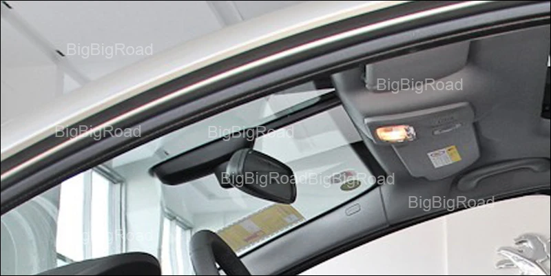 BigBigRoad для peugeot 3008 2013 Автомобильный видеорегистратор Wifi DVR видеорегистратор две камеры объектив FHD 1080P