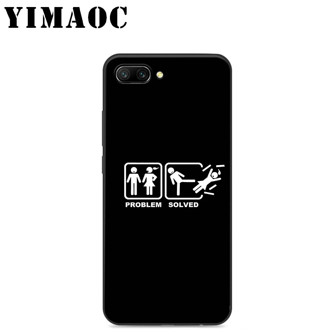 YIMAOC Solved Problem Funny Soft Silicone Case For Huawei Honor Mate 10 P20 P10 P9 P8 P Smart Y6 6A 7A 7X 7C Lite Pro 2017 2018 |