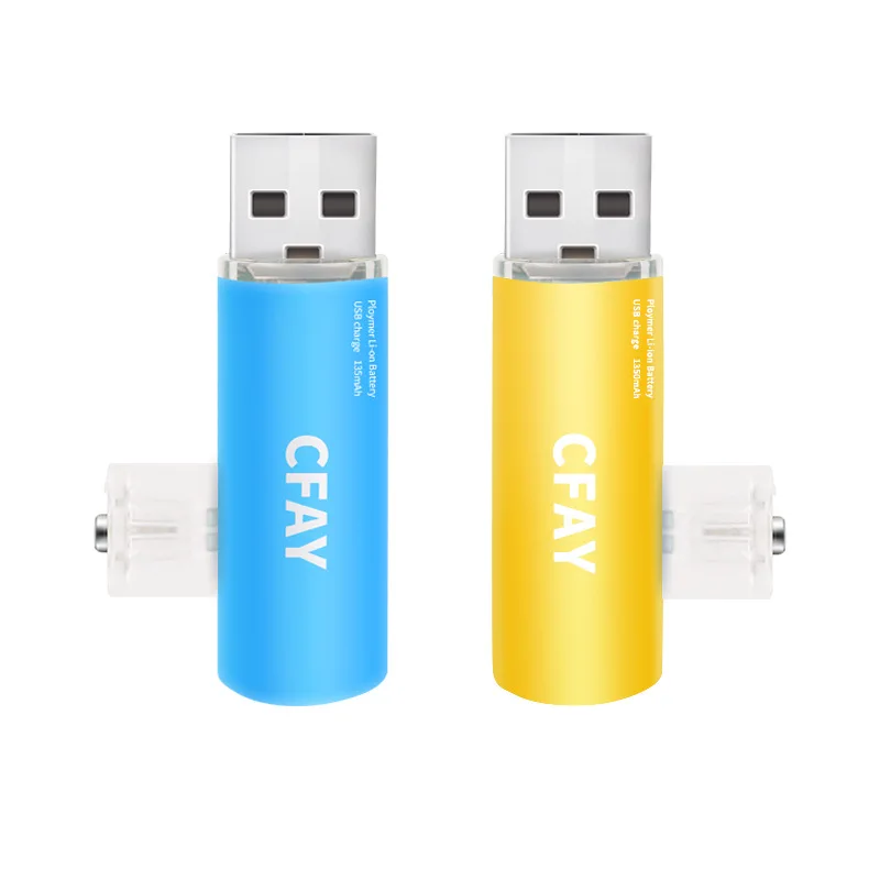 Новый аккумулятор GTF AA 2019 в 1 5 мАч с быстрой зарядкой от USB перезаряжаемый