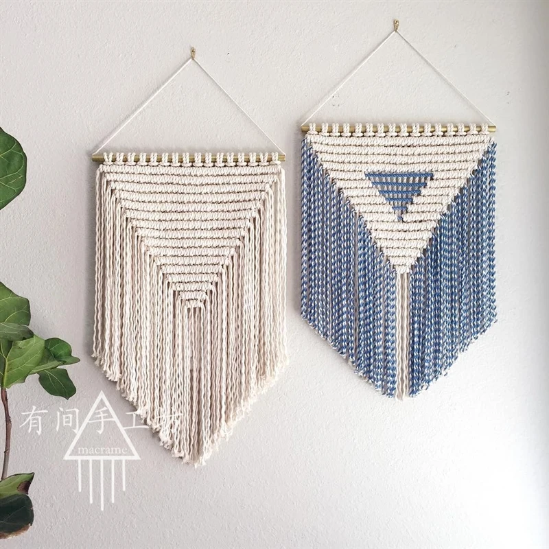 Скандинавские креативные декоративные богемные ручные гобелен из макраме для