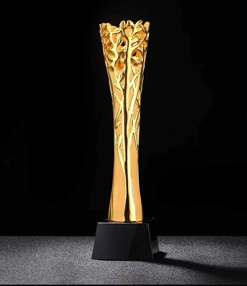 

High quality!2019 New Life Tree Trophy Creative Hope Metal Resin Trophy Crystal Trophy,Free shipping