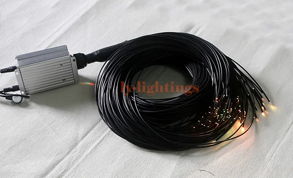

For house bedroom decoration mini optic fiber light kit led light engine source+80pcs black cover fibres color change IR remote