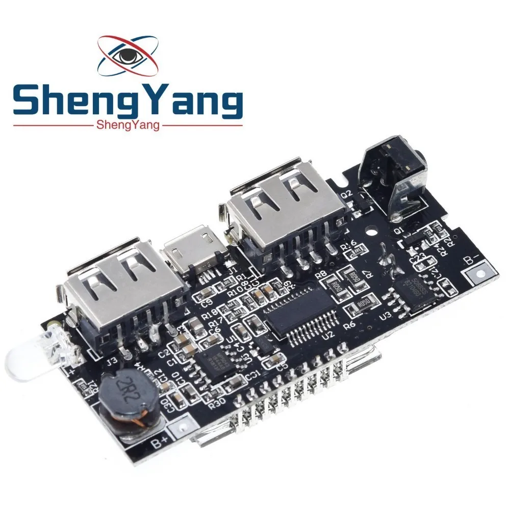Двойной USB 18650 Батарея Зарядное устройство PCB Мощность модуль 5V 1A 2.1A мобильный Мощность банка аксессуары для телефона DIY светодиодный ЖК-дисплей зарядная Модульная плата
