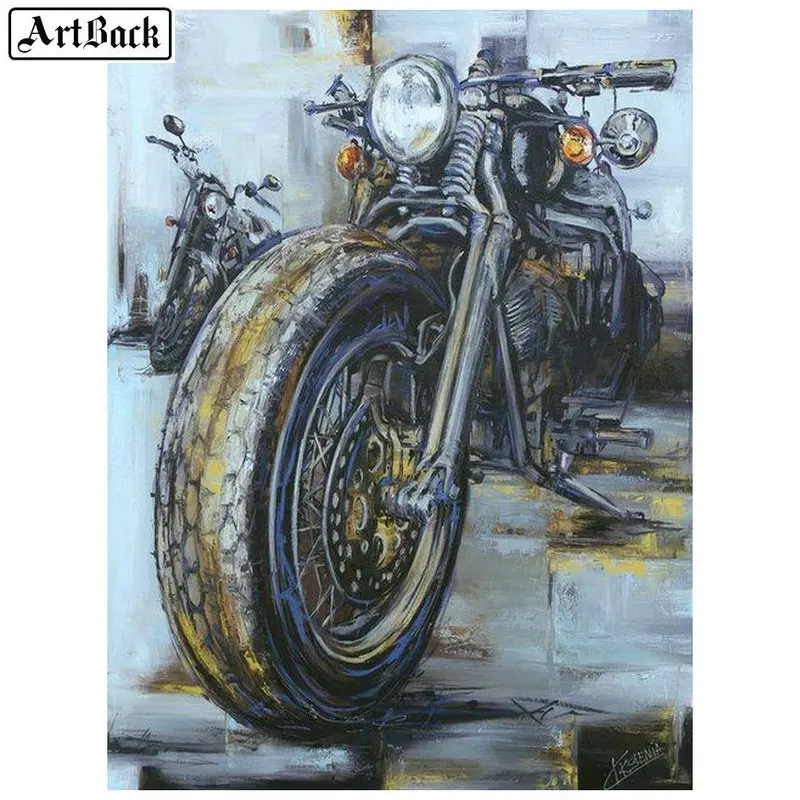 

5d diy diamond painting motorcycle landscape icon full square drill diamond mosaic 3d round rhinestone diamond embroidery moto