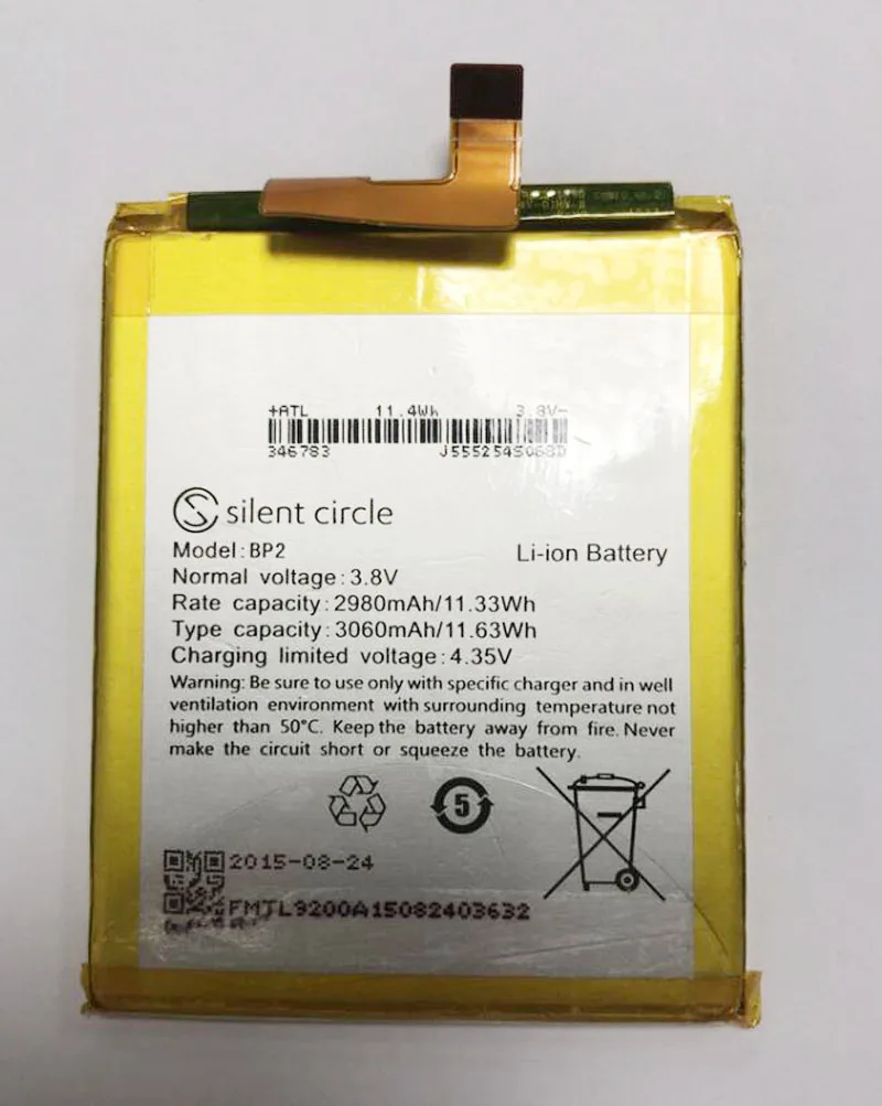 GeLar 2980mah BP2 аккумулятор для бесшумного круга bp2 Blackphone 2 батареи