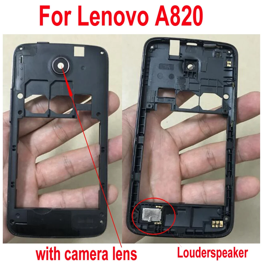 Оригинальный корпус средней рамки для Lenovo A820 с антенной и громкой связью