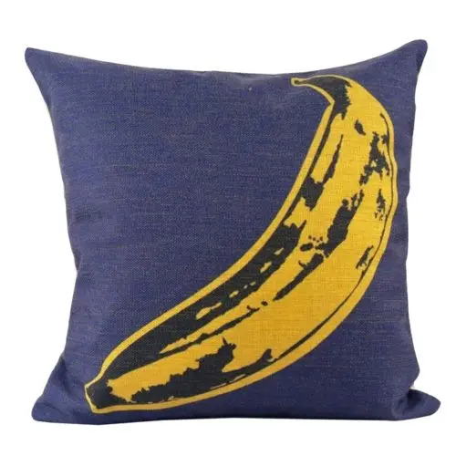 'Andy банан Подушка Чехол голубого цвета с принтом &quotпоп арт&quot алмазов картина
