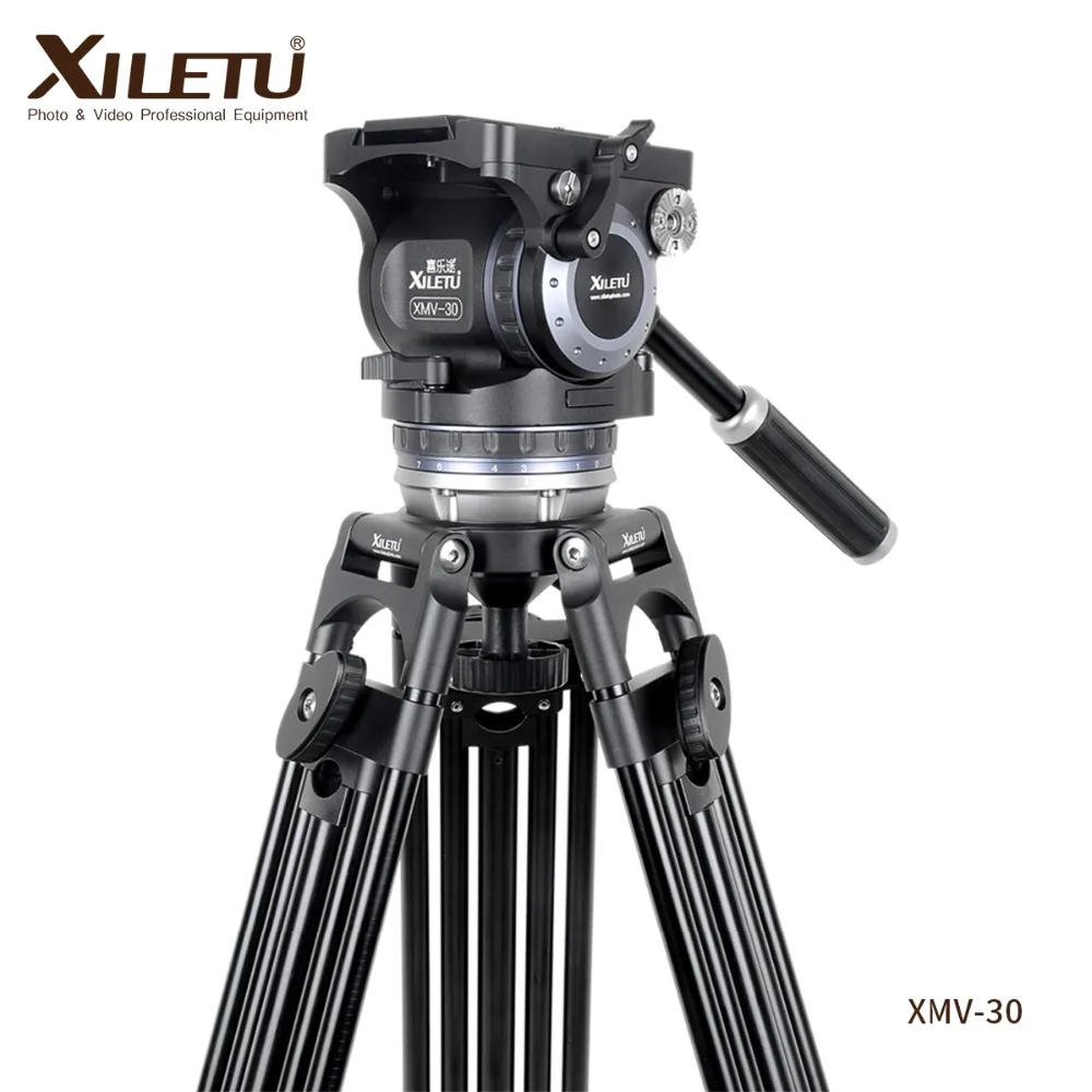 

XILETU XMV-30 Professional Multi-function Cinecamera Tripod For Sachtler Video Recorder Movie and TV play Film and Television