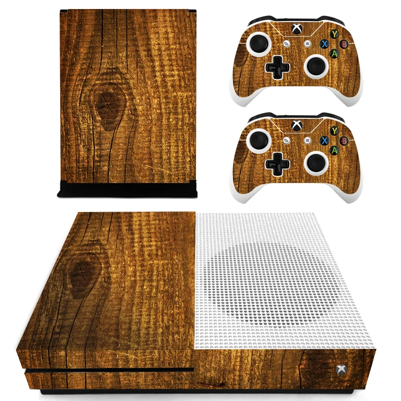 Деревянный виниловый чехол под заказ для консоли Microsoft Xbox One SLIM защитные наклейки