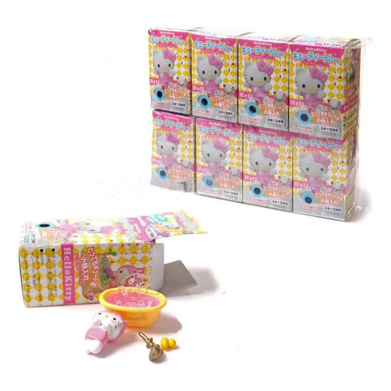 Новинка, ПВХ, для повседневной жизни, для ванной, луна, hello kitty, фигурка, милый аниме, сборная игрушка, детский подарок на день рождения, Рождество, полный набор, 8 стилей