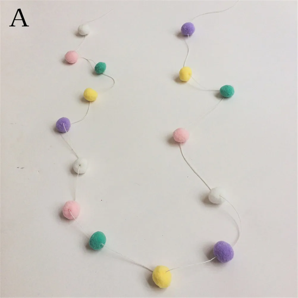 Шарики ручной работы из войлока для детской комнаты украшение гирлянда с