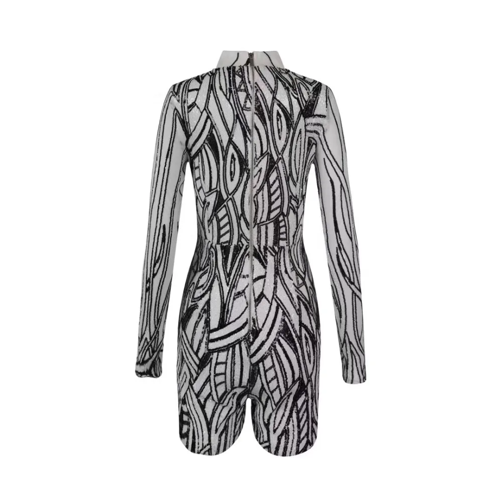 Высококачественный пикантный женский комбинезон с О-образным вырезом и