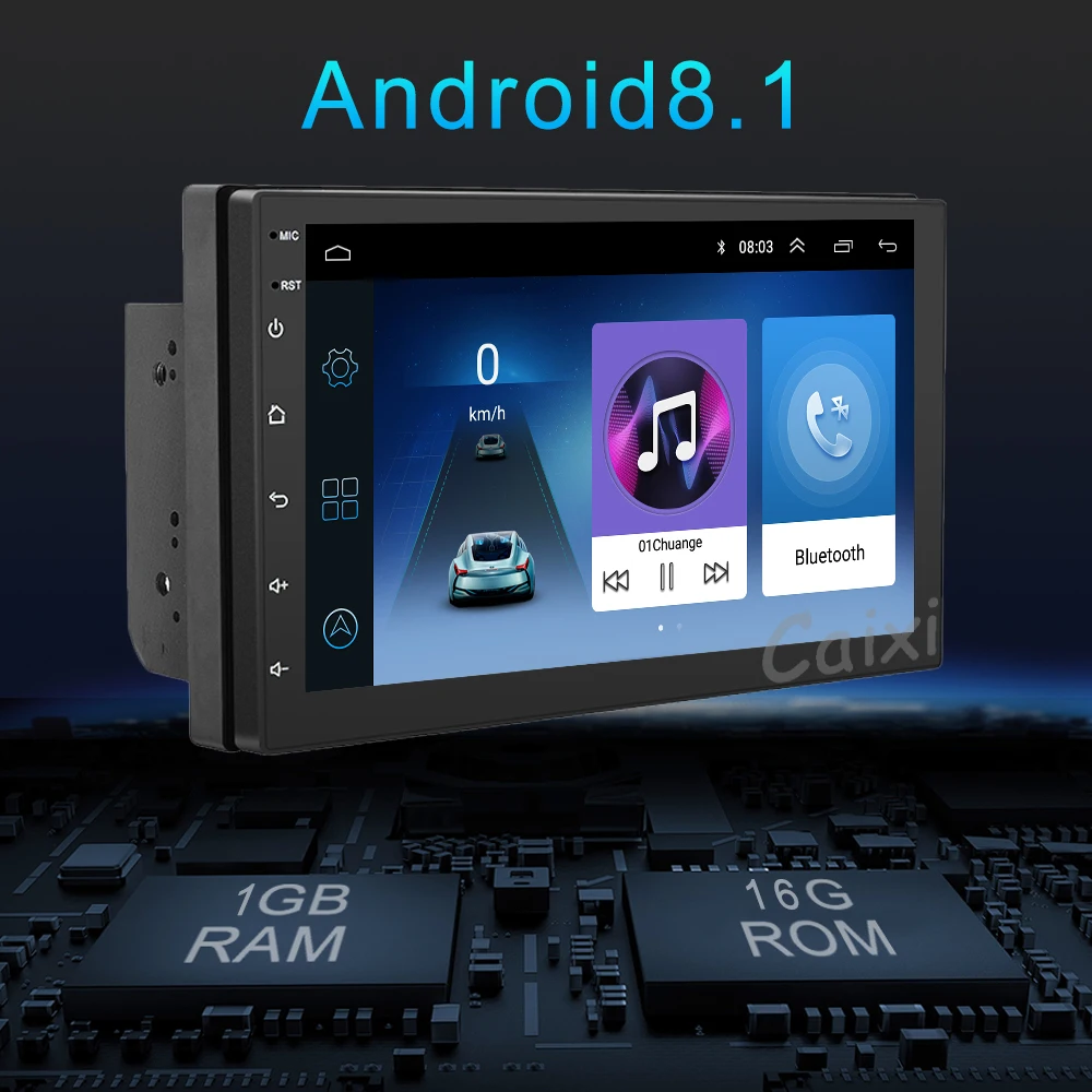 Автомобильный Android 8,1 2 Din Автомобильный Радио универсальный автомобильный стерео Мультимедийный видео плеер gps карта для toyota Nissan Volkswagen hyundai Kia