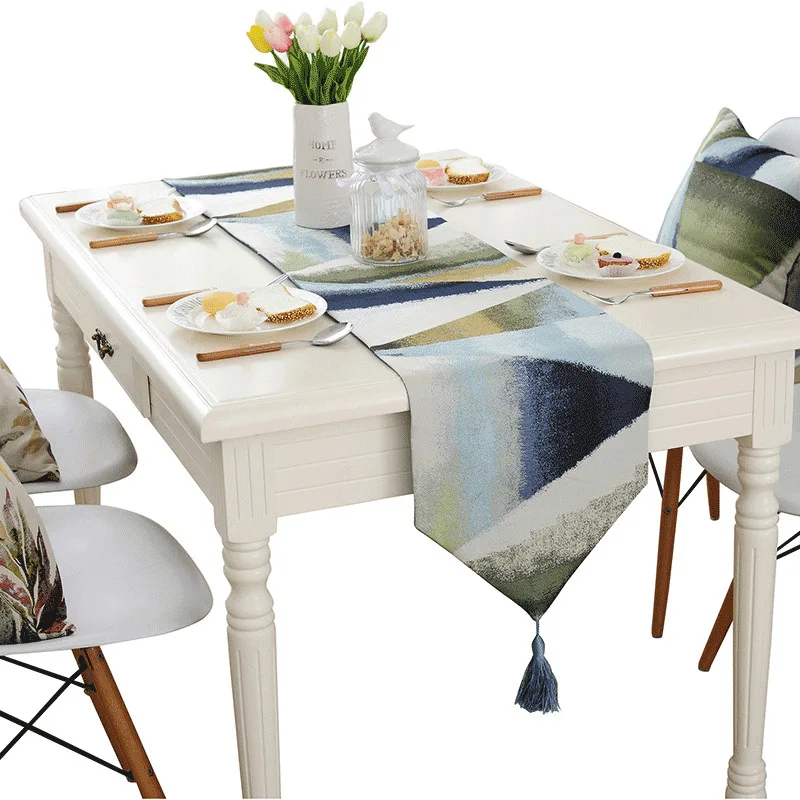 Настольный бегун масло малярный ролик стол современный полиэстер бегуны