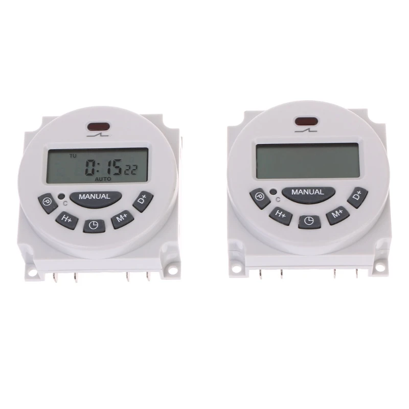 DC12V AC220V цифровой lcd Еженедельный программируемый реле времени электронный таймер
