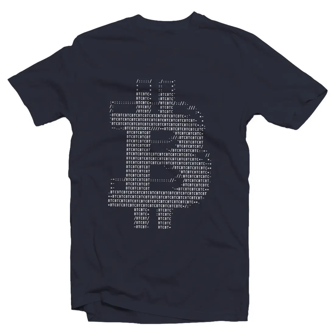 Футболка Bit Coin Ascii-футболка 8 бит-крутая повседневная мужская футболка с надписью