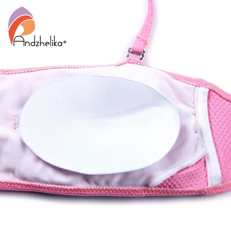 Andzhelika bikini детский купальник бикини с объемными цветами AK1657