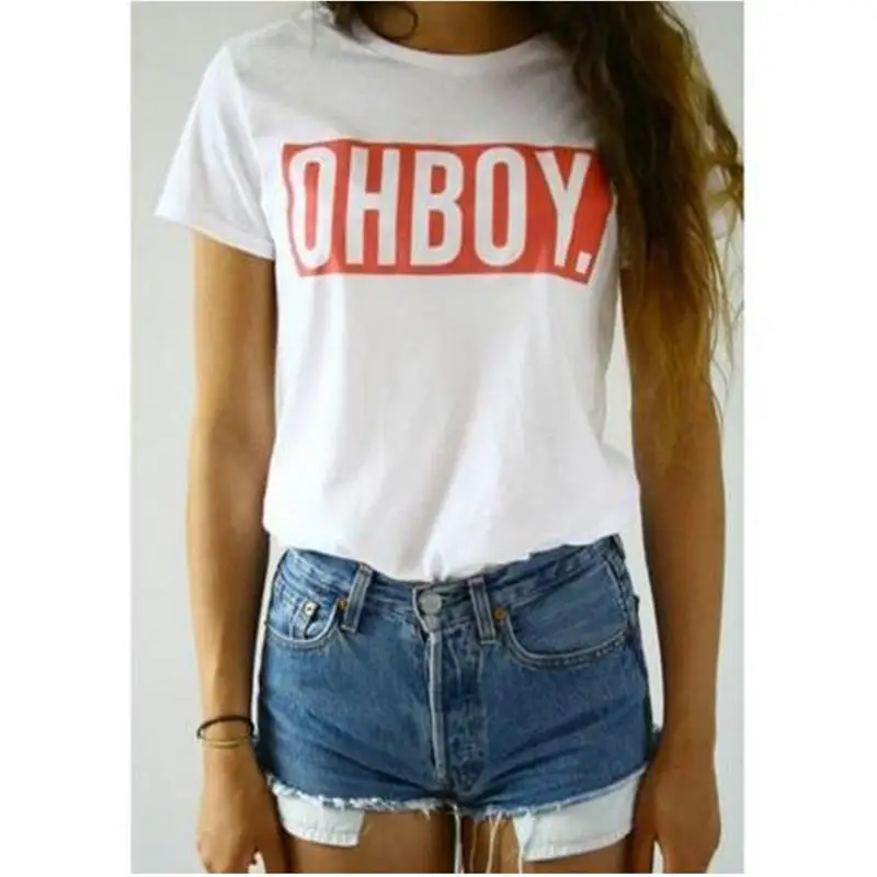 Printing Women T-shirt Tops New Fashion Summer Style Tees T shirts Woman Harajuku White Clothing | Женская одежда