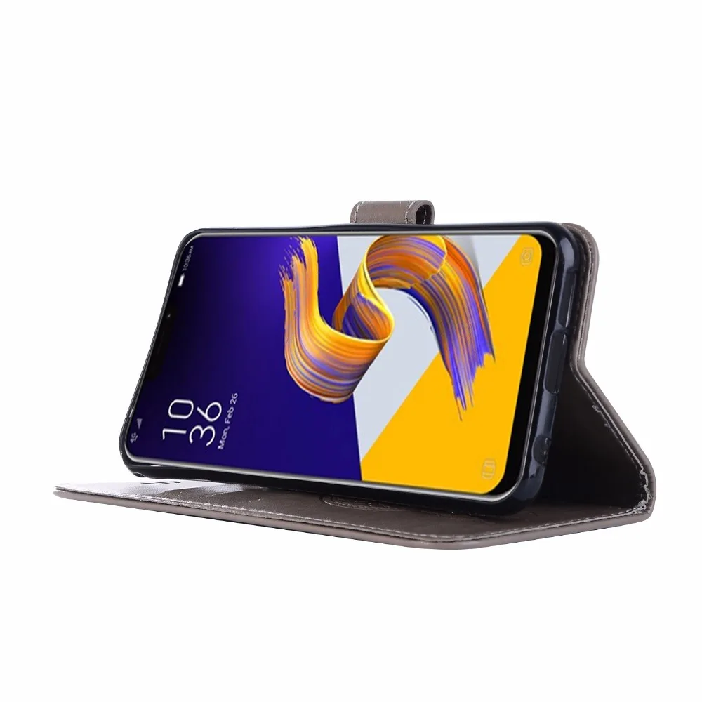 Флип чехол для Asus ZenFone Max M1 ZB555KL телефона подставкой и кошелек кожаный 555KL Zen Fone