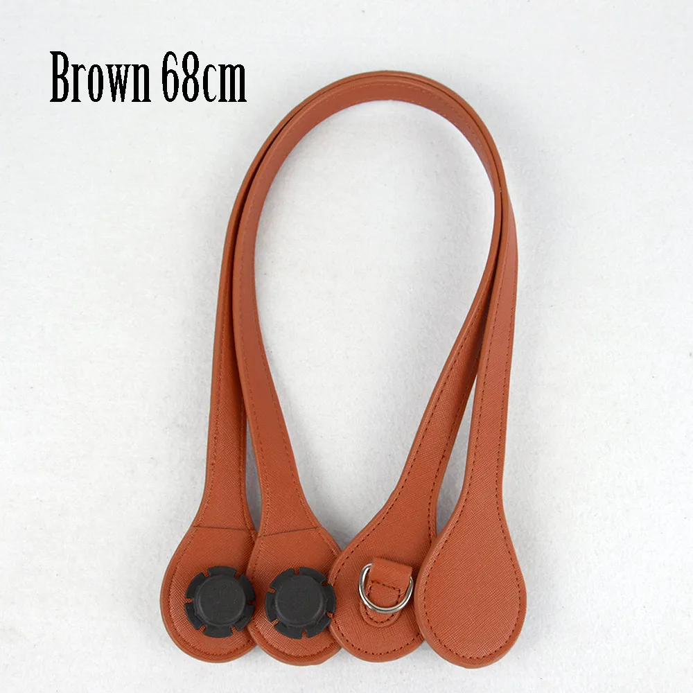 brown 68 Tanqu Длинные края живопись D пряжка круглые каплевидные концевые ручки искусственная кожа ручки для OBag ремень для EVA O сумка - Цвет: brown 68