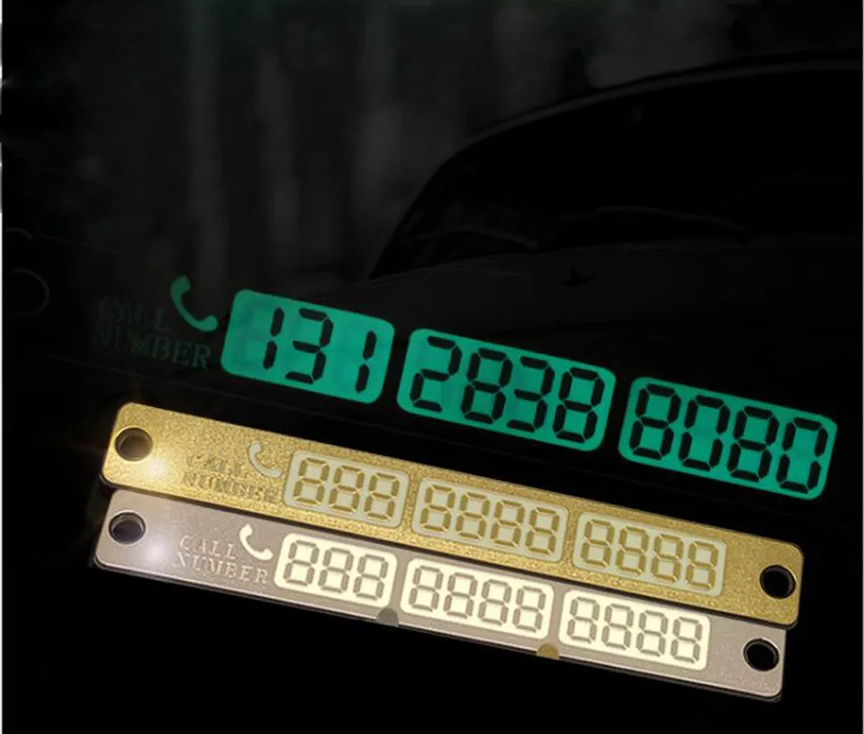 10x креативная Заказная Автомобильная светящаяся карточка с телефоном для