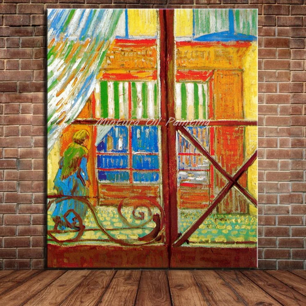 

Look From The Window Pork Butcher's Shop Of Vincent Van Gogh Handpainted Reproduction Oil Painting On Canvas For Home Decoration