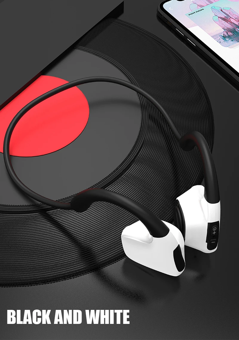 S. Wear R9 Bluetooth 5,0 наушники с костной проводимостью Беспроводные спортивные наушники с микрофоном гарнитуры для вождения